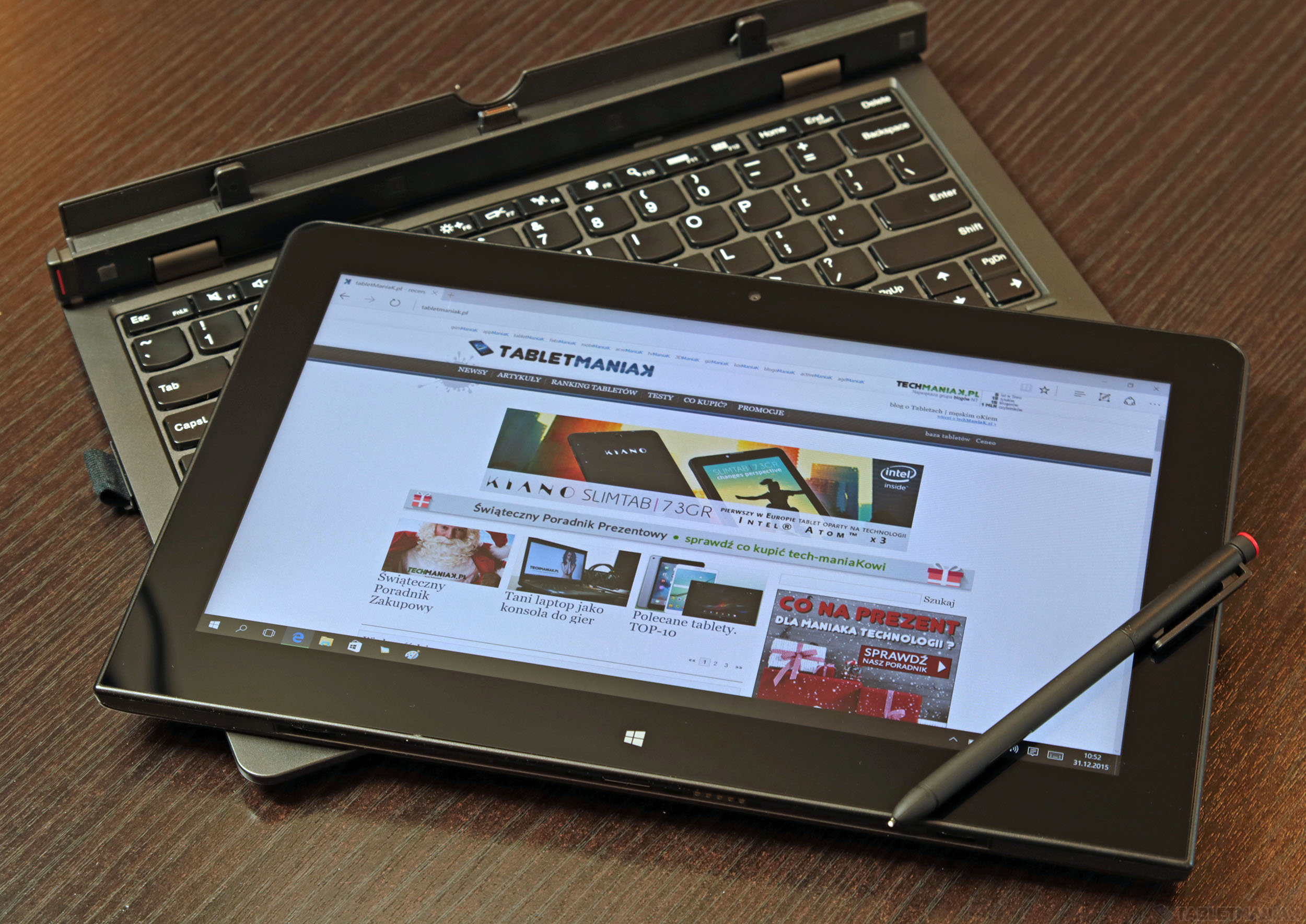 Lenovo ThinkPad Helix 2 - test. Mocny tablet z Windows 10, rysikiem i klawiaturą