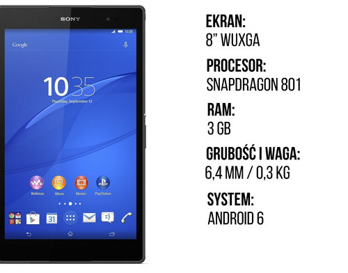 Sony Xperia Z3 Tablet Compact specyfikacja